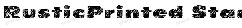RusticPrinted Stamp字体转换